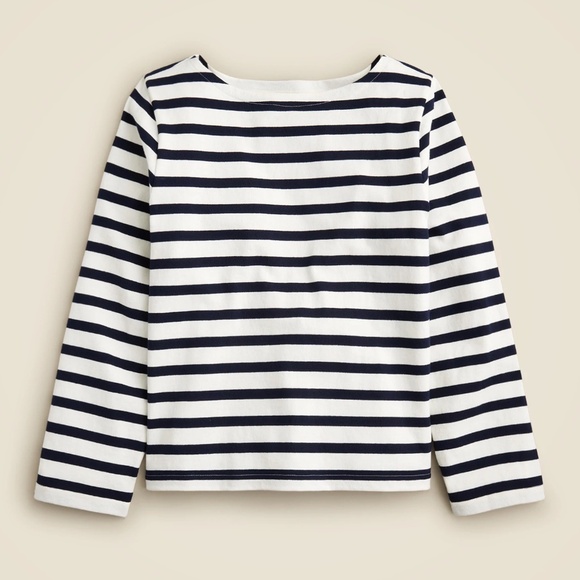 J. Crew Tops - Boatneck Mariners Cloth Shirt